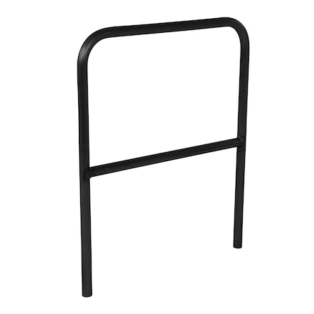 STEEL PIPE SAFETY RAILING 36 IN LENGTH BLACK
